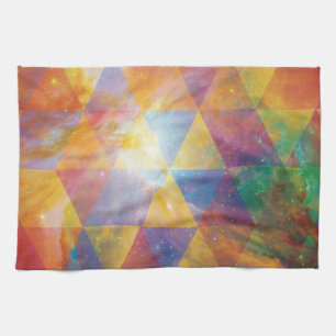 Geometrische Galaxie Geschirrtuch