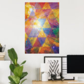 Geometrische Galaxie Poster (Heimbüro)