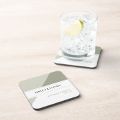 Geometrische Gastgeschenke Hochzeiten Getränkeuntersetzer (Rechte Seite)