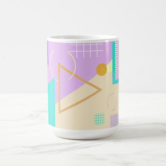 Geometrische gelbe Tasse (Mittel)
