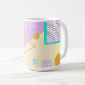 Geometrische gelbe Tasse (VorderseiteRechts)