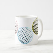 Geometrische Gemische Kaffeetasse (VorderseiteRechts)