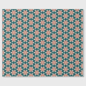 Geometrische Gemusterte Weihnachtsstars 11 Geschenkpapier (Flach)