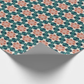 Geometrische Gemusterte Weihnachtsstars 11 Geschenkpapier (Ecke)