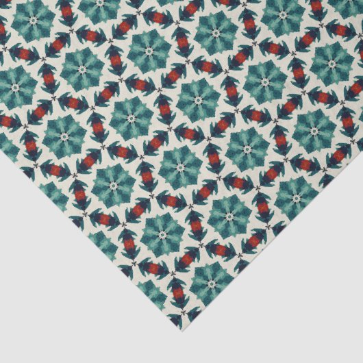 Geometrische Gemusterte Weihnachtsstars 12 Seidenpapier (Detail)