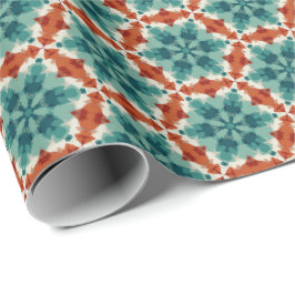 Geometrische Gemusterte Weihnachtsstars 6 Geschenkpapier