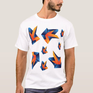 Geometrische Genauigkeit: Fettabstraktion T-Shirt