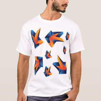 Geometrische Genauigkeit: Fettabstraktion T-Shirt