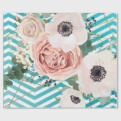 Geometrische geometrische Rose für Rollen mit Papi Geschenkpapier (Flach)