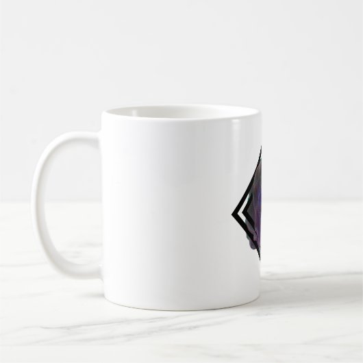 Geometrische Gerahmte Rose Kaffeetasse (Links)
