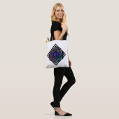 Geometrische Gerahmte Rose Tasche (Am Model)