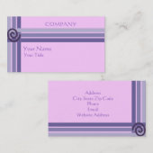 Geometrische Geschäftsfelder Visitenkarte (Vorne/Hinten)