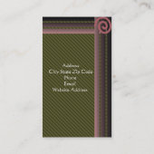 Geometrische Geschäftsfelder Visitenkarte (Rückseite)