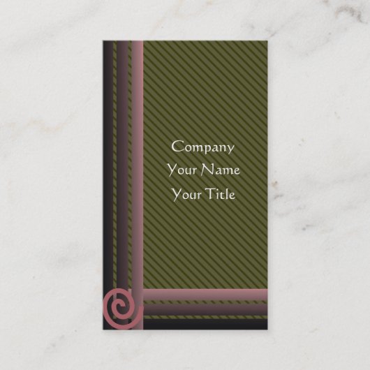 Geometrische Geschäftsfelder Visitenkarte (Vorderseite)