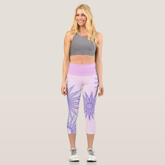 Geometrische Gestaltkapsel Capri Leggings (Vorderseite)
