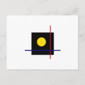 Geometrische Gestaltung des Bauhauses Postkarte (Vorderseite)