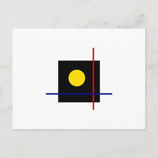 Geometrische Gestaltung des Bauhauses Postkarte (Vorderseite)