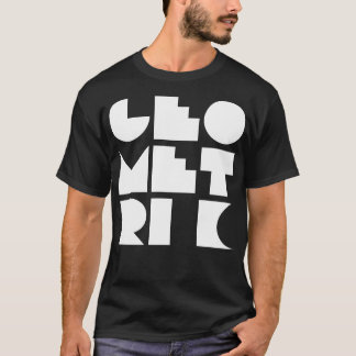 geometrische Gestaltung Typographie T-Shirt