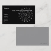 Geometrische gewundene Visitenkarte (Vorne/Hinten)