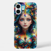 Geometrische Girl-Muster Case-Mate iPhone Hülle (Rückseite)