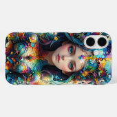 Geometrische Girl-Muster Case-Mate iPhone Hülle (Rückseite (Horizontal))