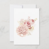 *~* Geometrische Glitzer-Rahmen-Blush-Rose Einladung (Rückseite)