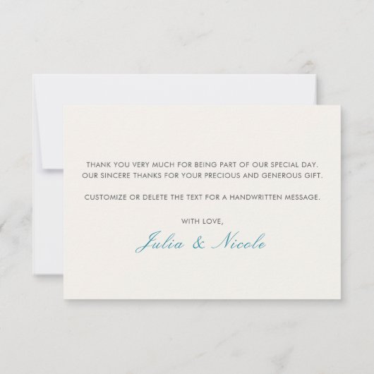 Geometrische Glitzern Kupfermetallische Hochzeit (Rückseite)