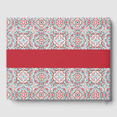 Geometrische Glitzern Kupfermetallische Hochzeit Gästebuch (Rückseite)