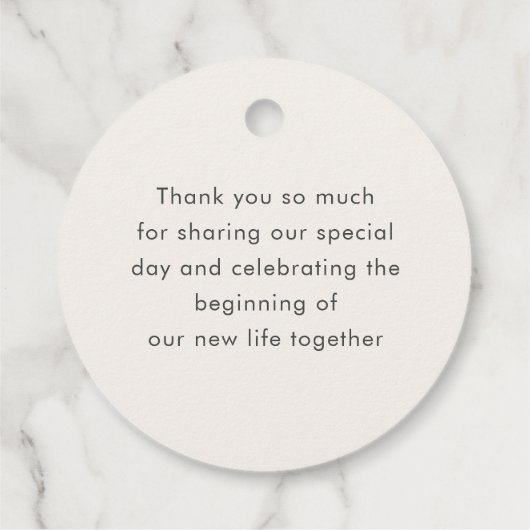 Geometrische Glitzern Kupfermetallische Hochzeit Geschenkanhänger (Rückseite)