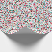 Geometrische Glitzern Kupfermetallische Hochzeit Geschenkpapier (Ecke)