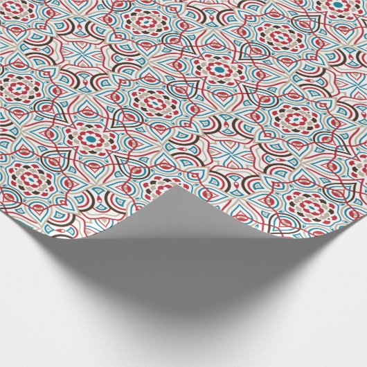 Geometrische Glitzern Kupfermetallische Hochzeit Geschenkpapier (Ecke)