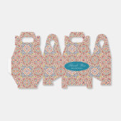 Geometrische Glitzern Kupfermetallische Hochzeit Geschenkschachtel (Ungefaltet)