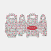 Geometrische Glitzern Kupfermetallische Hochzeit Geschenkschachtel (Ungefaltet)