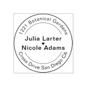 Geometrische Glitzern Kupfermetallische Hochzeit Gummistempel (Prägung)