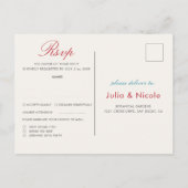 Geometrische Glitzern Kupfermetallische Hochzeit Postkarte (Rückseite)