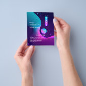 Geometrische Glow Graduation Party Flyer (Gruppe)