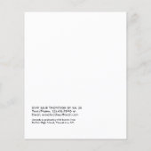 Geometrische Glow Graduation Party Flyer (Hinten)