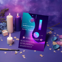 Geometrische Glow Virtual Graduation Party