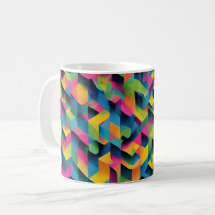 Geometrische Glückseligkeit - 3D-Texturtasse Kaffeetasse