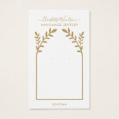 Geometrische Gold Arch Earring Display Card (Vorderseite)