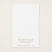 Geometrische Gold Arch Earring Display Card (Rückseite)