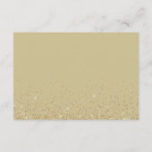 Geometrische Gold-Hochzeitskarte Begleitkarte (Rückseite)