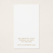 Geometrische Gold Mandala Earring Display Card (Rückseite)