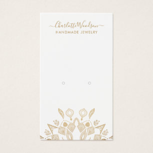 Geometrische Gold Mandala Earring Display Card