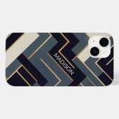 Geometrische Goldene Abbildung Case-Mate iPhone Hülle (Rückseite (Horizontal))