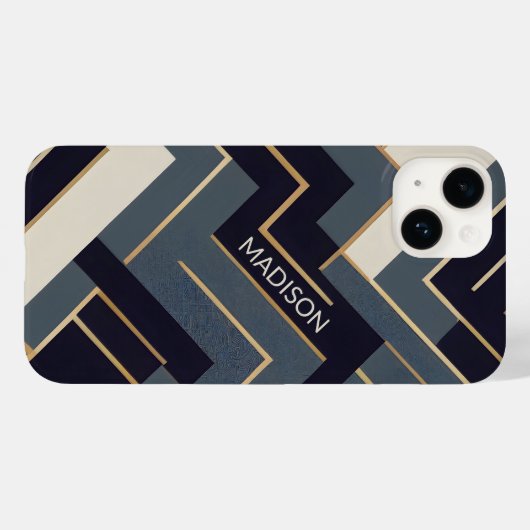 Geometrische Goldene Abbildung Case-Mate iPhone Hülle (Rückseite (Horizontal))