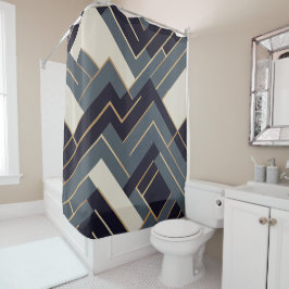 Geometrische Goldene Abbildung Duschvorhang