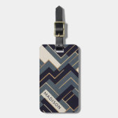 Geometrische Goldene Abbildung Gepäckanhänger (Vorderseite vertikal)