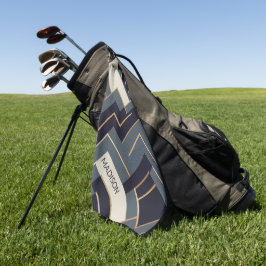 Geometrische Goldene Abbildung Golfhandtuch