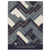 Geometrische Goldene Abbildung Klemmbrett (Rückseite)